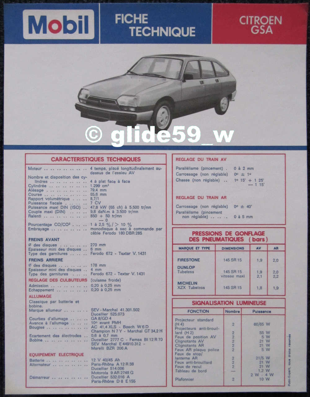 citroen gs brochure