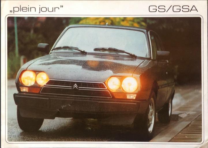 citroen gs brochure
