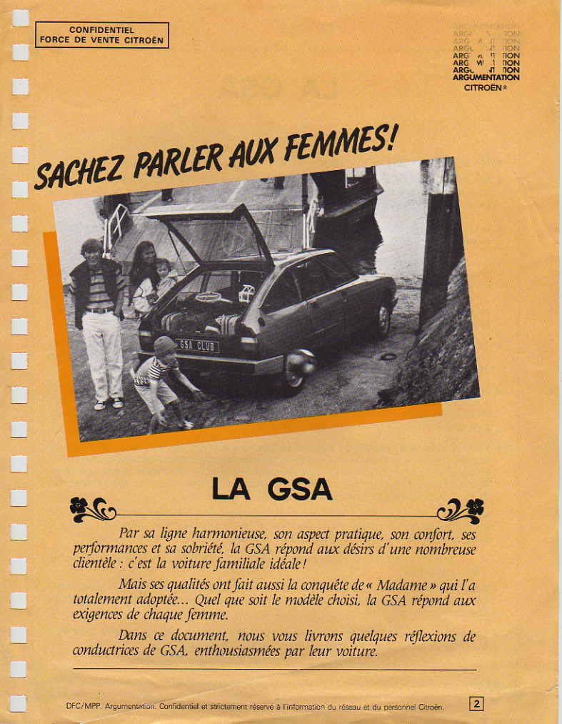 citroen gs brochure