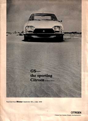 citroen gs brochure