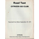 citroen gs brochure