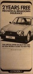 citroen gs brochure