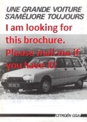 citroen gs brochure