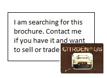 citroen gs brochure
